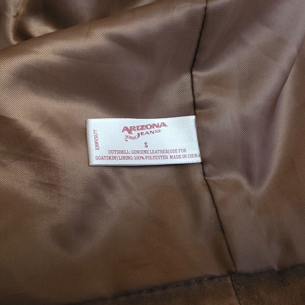 Arizona Jean Company Tan Leather Jacket - Picture 12 of 16
